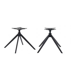 Criks Design Mandy Dining Chair - Gris/Noir - 82,5x61x61 cm - 2 pi&egrave;ces