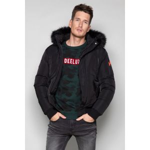 Image de Deeluxe Parka Courte à Capuche et Fourrure Shark - Couleur - Black, Taille - XL