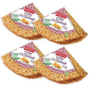 Paysan breton LOT DE 4 SACHETS Crêpes sucrées Cassonade X6 soit 24 crêpes - Prix du Lot