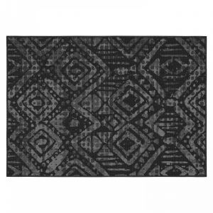 Oviala Tapis d'extérieur en polypropylène 120 x 170 cm noir - Kano