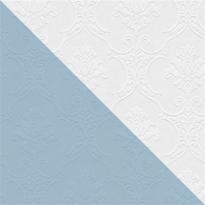 Papier peint baroque Profhome 354761 papier peint intissé à peindre texturé au style baroque mat blanc 5,33 m2 blanc
