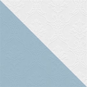 Image de Papier peint baroque Profhome 354761 papier peint intissé à peindre texturé au style baroque mat blanc 5,33 m2 blanc