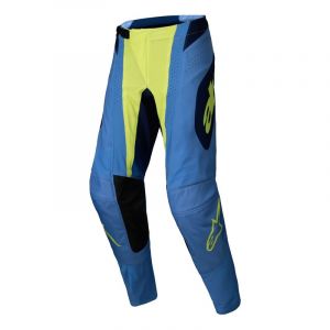 Alpinestars Pantalon cross Techstar Melt yellow/fluo blue- US-28