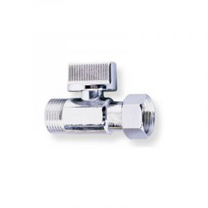 Watts Industries Robinet arrêt wc 1/4 tour droit chrome m-f écrou libre 3/8'