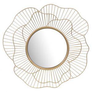 Amadeus Miroir Flower dor&eacute; 71 cm