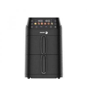 Fagor Friteuse &agrave; air chaud Air fryer double panier 5L 2000W Noir FG3301