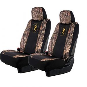 Browning Lot de 2 Housses de si&egrave;ge universelles pour si&egrave;ges Avant et Banc, r&eacute;sistantes &agrave; l'eau, pour Voiture, Camion, SUV, Mossy Oak Break-Up Country