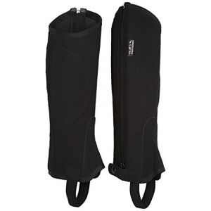 HKM Mini-Chaps d’équitation en Imitation Nubuck avec élastique, pour Enfant et Adulte XL Noir