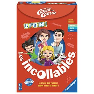 Ravensburger Le p'tit Jeu des Incollables Coup de cœur - Jeu de Quiz et défis à Jouer Entre Amis ou en Famille - 2 à 6 Joueurs dès 6 Ans - Mixte - 27269 - Version Française