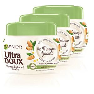 Image de Garnier Ultra Doux Le masque yaourt lait d'amande bio & sève d'agave bio