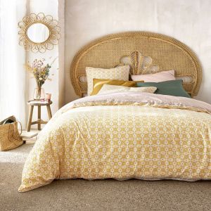 Housse de couette Gardenia Imprimé Jaune Taille 200X200 cm