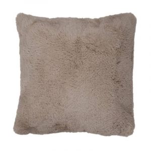 Coussin Imitation Fourrure "Cutie" 45x45cm Gris Prix