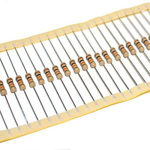 20x R&eacute;sistances carbone 10 Ohms 1 Watts +/ 5%