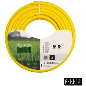 Ose Tuyau d'arrosage guip&eacute; 3 couches - robuste, anti-UV et anti-algues 15m - &Oslash;12.5mm Jaune