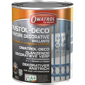 Image de Owatrol Peinture décorative antirouille rustol deco micace DB703 Dark Grey 0.75 litre - DB703 Dark Grey