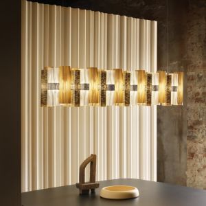 Slamp La Lollo Suspension LED &agrave; 1 source lumineuse, LALS3XLGLD01T00NMTEU,