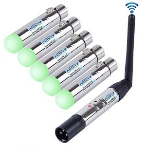 &Eacute;metteur/R&eacute;cepteur DMX512 CHINLY 2.4G XLR Sans Fil 6pcs pour DJ et &Eacute;clairage de Sc&egrave;ne