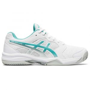 Asics Gel - Dedicate 6 Clay White / Techno Cyan Femmes Taille 35.5