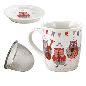 United Labels Mug Musicowl avec infuseur pour le thé