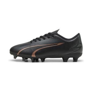 Puma Unisex Youth Ultra Play Fg/Ag Jr Soccer Shoes Black-Copper Rose, 35.5 EU