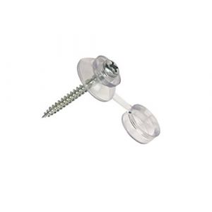 Bulk Hardware Pour Toiture Avec Capuchon En Plastique Transparent À Vis Et Rondelle Lot De 100