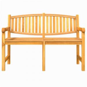 VidaXL Banc de jardin 149,5x60x90 cm bois de teck solide