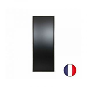 Ardoise murale cadre carré en bois couleur noir dimensions 163 x 63 cm - Fabrication française - Noir