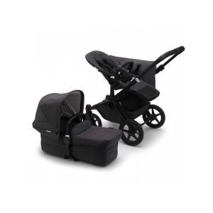 Image de Bugaboo Poussette duo combinée 2en1 Donkey 5 Mineral Mono Complete Black/Washed Black