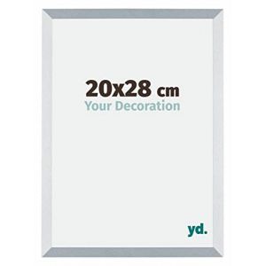 Your Decoration - 20x28 cm - Cadres Photo en mdf Avec Verre acrylique - Anti-Reflet - Excellente Qualité - Aluminium Brossé - Cadre Decoration Murale