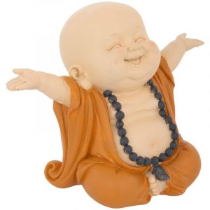 Image de Atmosphera Bouddha r&eacute;sine Baya H16cm cr&eacute;ateur d'int&eacute;rieur