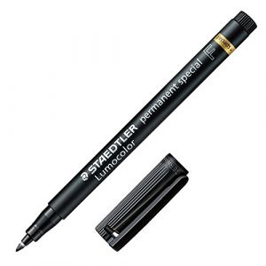 Staedtler Lumocolor Lot de 10 Feutres permanents Noir