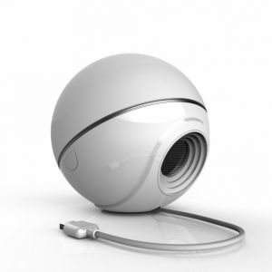 Image de Xanlite Mini sphère Sonolux - blanc et multicolor - haut parleur bluetooth