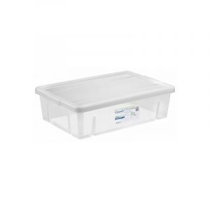 Tontarelli Boîte de rangement avec couvercle 28 L Transparent (59 X 39 x 16,5 cm)