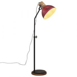 VidaXL Lampadaire 25 W rouge d&eacute;lav&eacute; 30x30x100-150 cm E27, lampe, lampe sur pied, lampe industrielle, lumi&egrave;re, lampe de lecture, &eacute;clairage