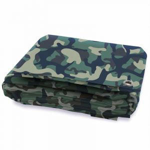 B&acirc;che de protection imperm&eacute;able 100 g/m&sup2; Camouflage 2 x 3 m