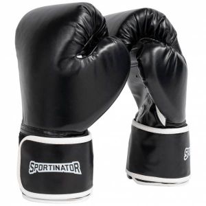 SPORTINATOR "Knockout" Gants de boxe 12oz noirs
