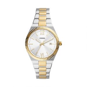 Fossil Montre Femme Scarlette Argent&eacute; ES5259 Jaune - Couleur Jaune - Taille Taille unique