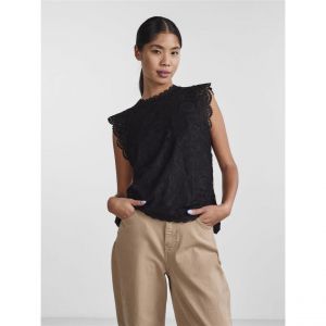 Pieces Chemisier Sans Manches Olline Lace M Black