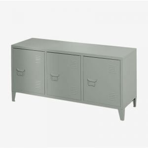 Meuble TV avec casier en acier Pohpli SKLUM Vert Kaki