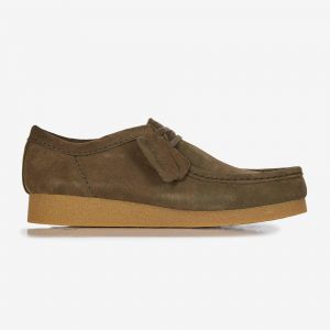Clarks Homme WallabeeEVO Derby, Dark Olive SDE, 43 EU