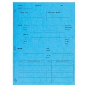 Exacompta R&eacute;f. 445102E - Carton de 5 paquets de 25 dossiers de proc&eacute;dure - en carte lustr&eacute;e 265g/m2 - dimensions 25 x 32 cm pour documents au format A4 - couleur turquoise