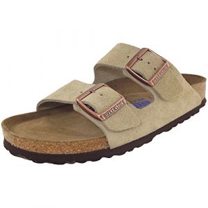 Birkenstock Arizona Lit de Pied Souple, Mules Femme, Taupe, 42