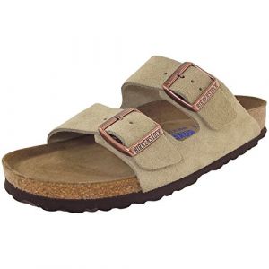 Birkenstock Arizona Lit de Pied Souple, Mules Femme, Taupe, 42