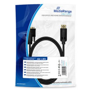 MediaRange MRCS199 - 2 m - DisplayPort - DVI - Mâle - Mâle - Droit (MRCS199)