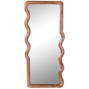 Home ESPRIT Miroir Mural Marron en Bois de poignée Urbaine 44 x 3 x 100 cm