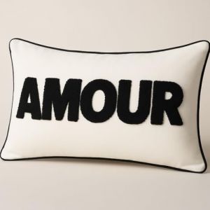 Coussin garni 30x50 écru