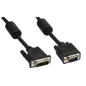 Inline 17782A - C&acirc;ble DVI-A 12+5 m&acirc;le &agrave; 15pin HD m&acirc;le VGA 3 m