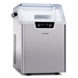 Klarstein Machine &agrave; Gla&ccedil;ons 200W 17 L Fonctionnement Rapide 4 min Ice Maker 12kg Autonettoyante Blanc