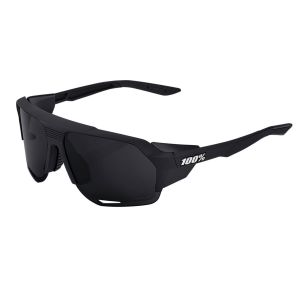 100% Lunettes 100 norvik noir mat verres gris peakpolar