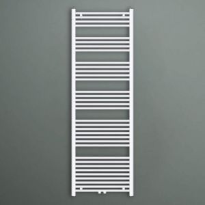 Mai&mai - Radiateur &agrave; Eau Chaude Mural Chauffage Central 180x60cm S&egrave;che-Serviettes Blanc en Acier Inoxydable